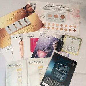 Lancôme assorted samples w/vinyl zipper bag